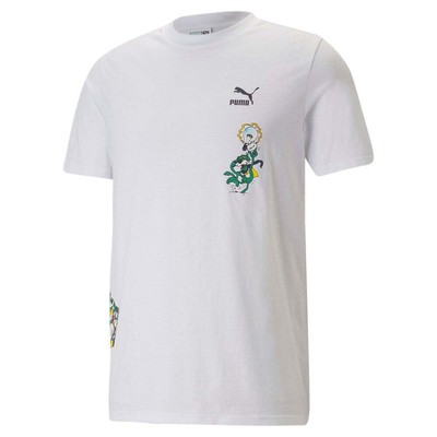 

Puma Classics Мультиграфическая футболка с круглым вырезом и коротким рукавом Мужская белая повседневная футболка, Белый, Puma Classics Multi Graphic Crew Neck Short Sleeve T-Shirt