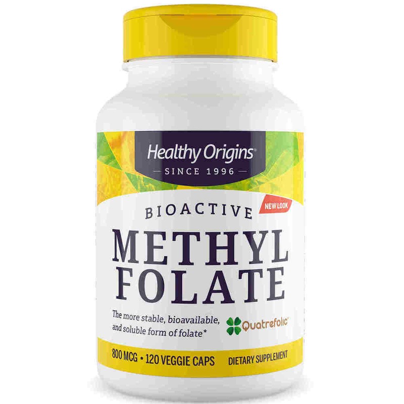 Healthy Origins, Methyl Folate, 800mcg, 120 Veg. Kapseln - Blitzversand
