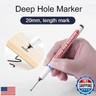 6pcs Long Head Marker Pens Multi-Purpose Deep Hole Pens Deep Drill Hole Long Nib Deep Hole Pens Colorful Carpenter Pen for Bathroom Woodworking Hardware Decoration, Red, Black, Blue Ink (6)