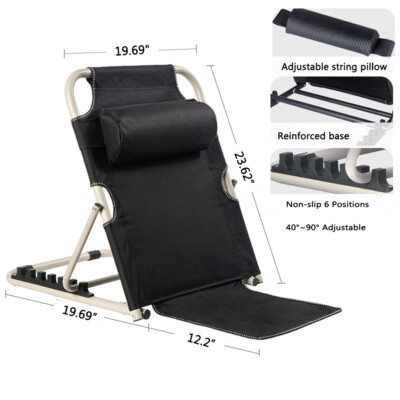 Lifting Bed Backrest Folding 40-90° Adjustable Sit up Back Rest with Armrest 