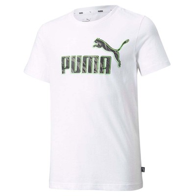 

Повседневные топы Puma с круглым вырезом и короткими рукавами для мальчиков, размер , 5893, Белый, Puma Graphic Crew Neck Short Sleeve T-Shirt Youth