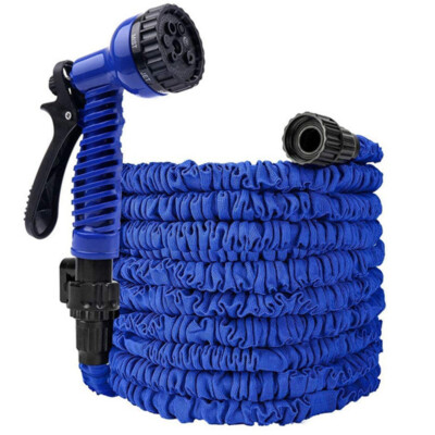 Expanding Expandable Flexible Garden Water Hose w Spray 