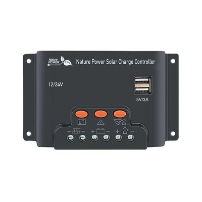 NATURE POWER Monocrystalline Solar Panel 200 Watt 12-Volt Charge Controller