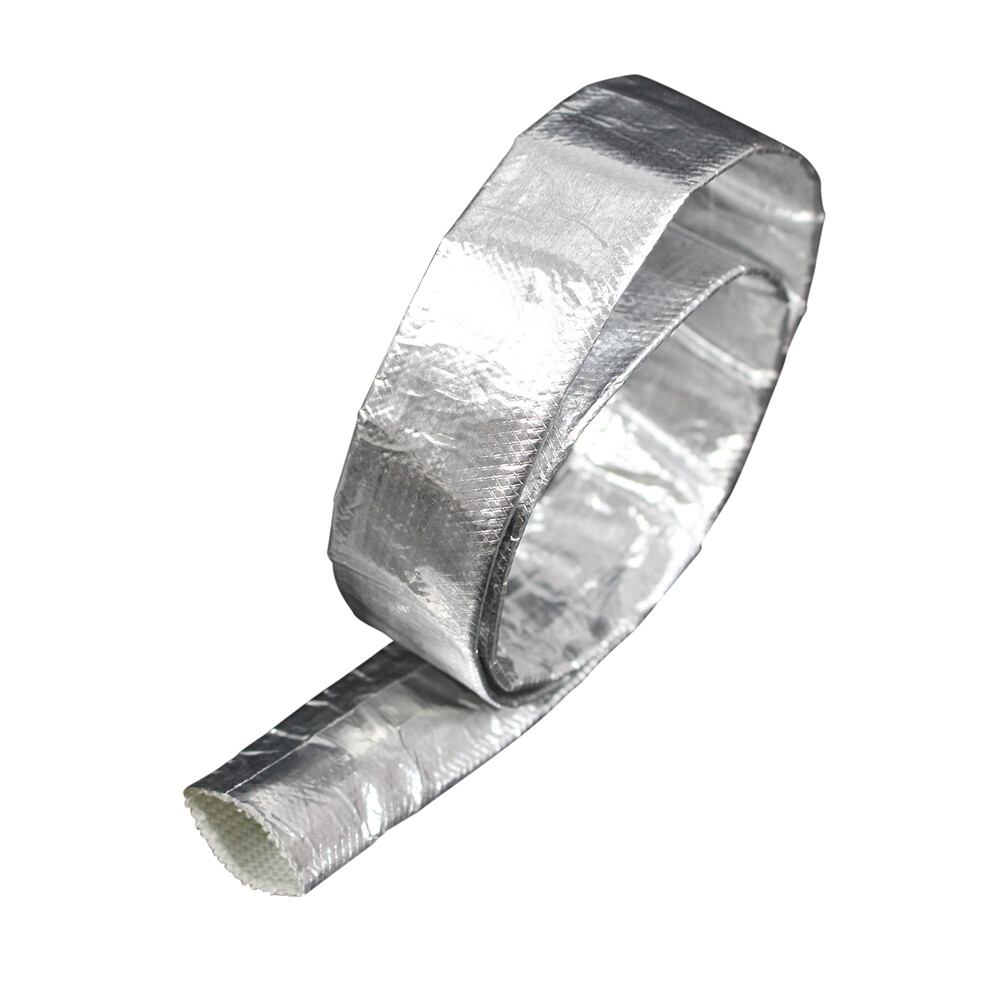 1/2" Heat Shield Shroud Sleeve Aluminized for Automotive Wire Ultimate Thermal