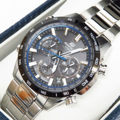Pre-owned Casio Edifice Radio Solar Eqw-t650db-1ajf Men\\\'s Watch Silver Japan Import