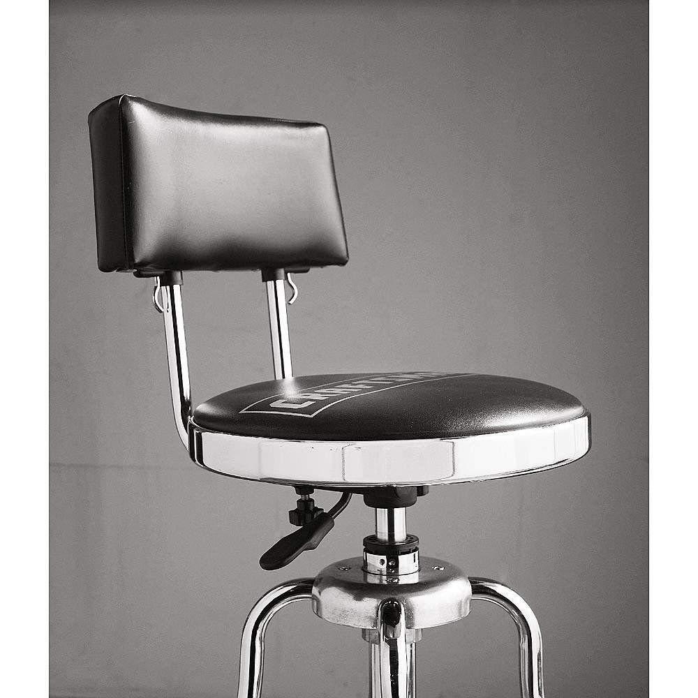 Craftsman Workshop Counter Stool Adjustable Hydraulic Bench Seat Garage BLACK