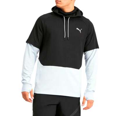 

Puma Extract Protect Pullover Hoodie Mens Black Casual Outerwear 519077-02, Черный
