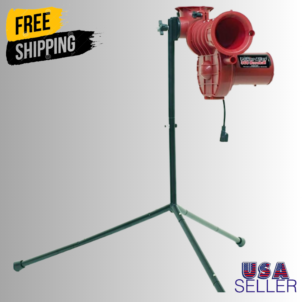 Power Alley Lite 360 Heater Baseball Pitching Machine Sports Power Alley Lite 360 Heater Baseball Pitching Machine Sports
