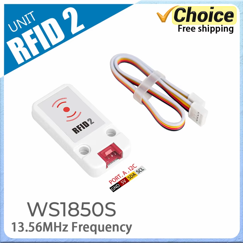 M5Stack Mini Unit RFID2 Reader/Writer WS1850S 13.56MHz Frequency For IoT Smart h