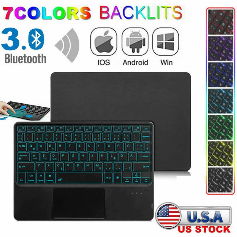 With Touchpad Rechargeable Keyboard With Backlight