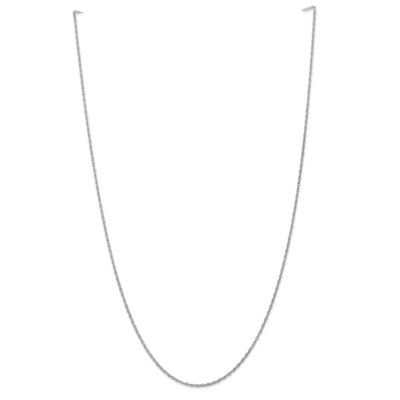 Pre-owned Superdealsforeverything Real 14kt White Gold 1.5mm Loose Rope Chain; 18 Inch; Lobster Clasp
