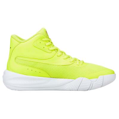 Мужские желтые кроссовки Puma Triple Mid Basketball Athletic Shoes 376451-04