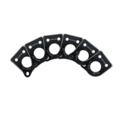 NEW Graph Tech Ratio Invisomatch Plates (6) For 45 Degree Screw Holes - BLACK