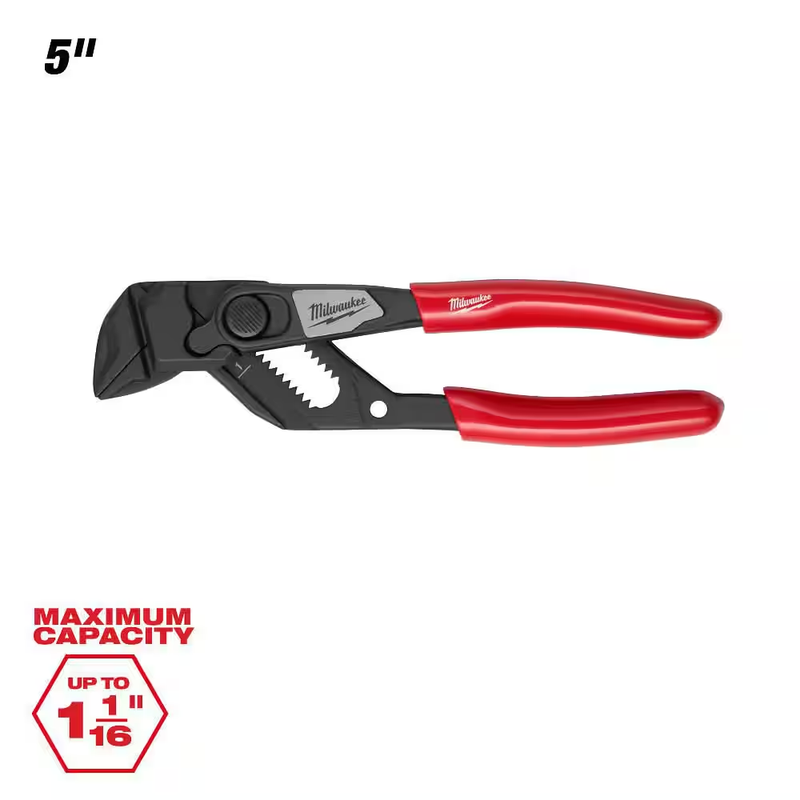 Milwaukee Pliers Wrench 5 Inch Adjustable Parallel Jaw Ratcheting Hand Tool