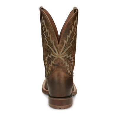 Pre-owned Tony Lama Bowie 11" Square Toe Men's Boot In Oak/brown