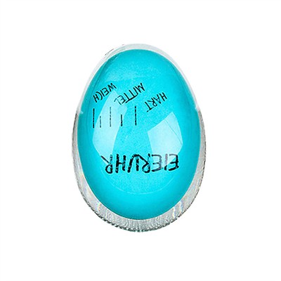 1pc Egg Timer Sensitive Hard Soft Boiled Color Changing Indicator Kitchen Timer