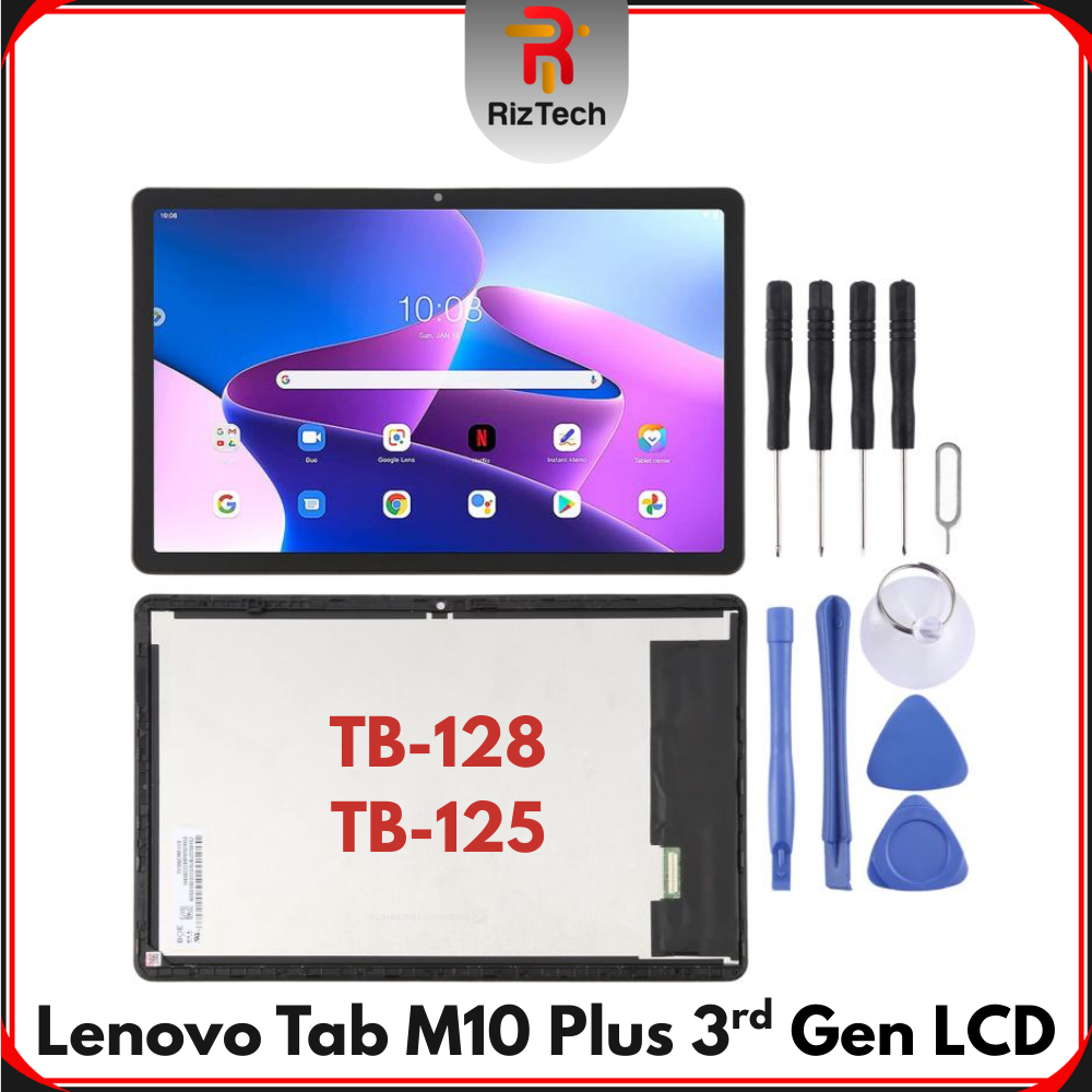 For Lenovo Tab M10 Plus 3rd Gen LCD Display Screen Digitizer Assembly – TB-125FU TB-128FU