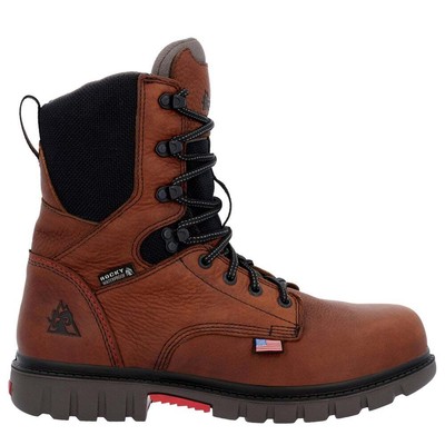 

Rocky Worksmart 8-дюймовый водостойкий композитный носок на шнуровке мужские коричневые рабочие Sa, Коричневый, Rocky Worksmart 8 Inch Lace Up Waterproof Composite Toe Work
