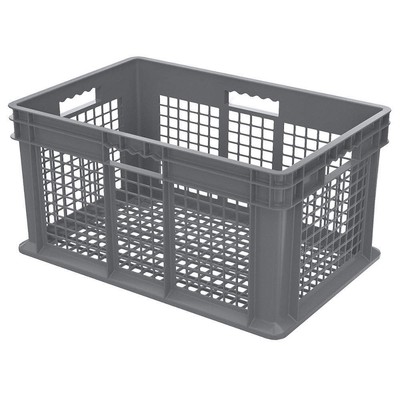 AKRO-MILS 37612GREY Straight Wall Ctr,Gray,Vented,IndGrdPoly 5YN09