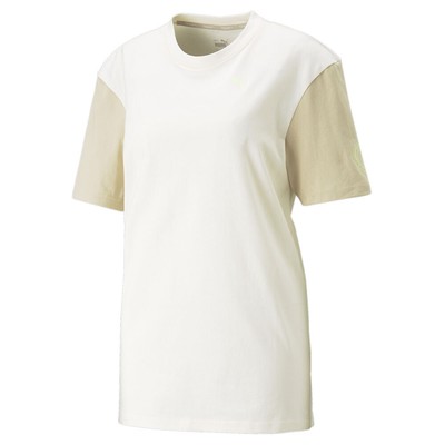 Спортивная футболка Puma с круглым вырезом и коротким рукавом X Oa Womens Off White Повседневные топы 5