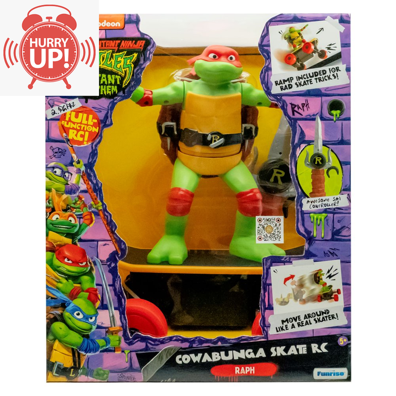 Jumbo Teenage Mutant Ninja Turtles RC Raph Cowabunga Skatebo