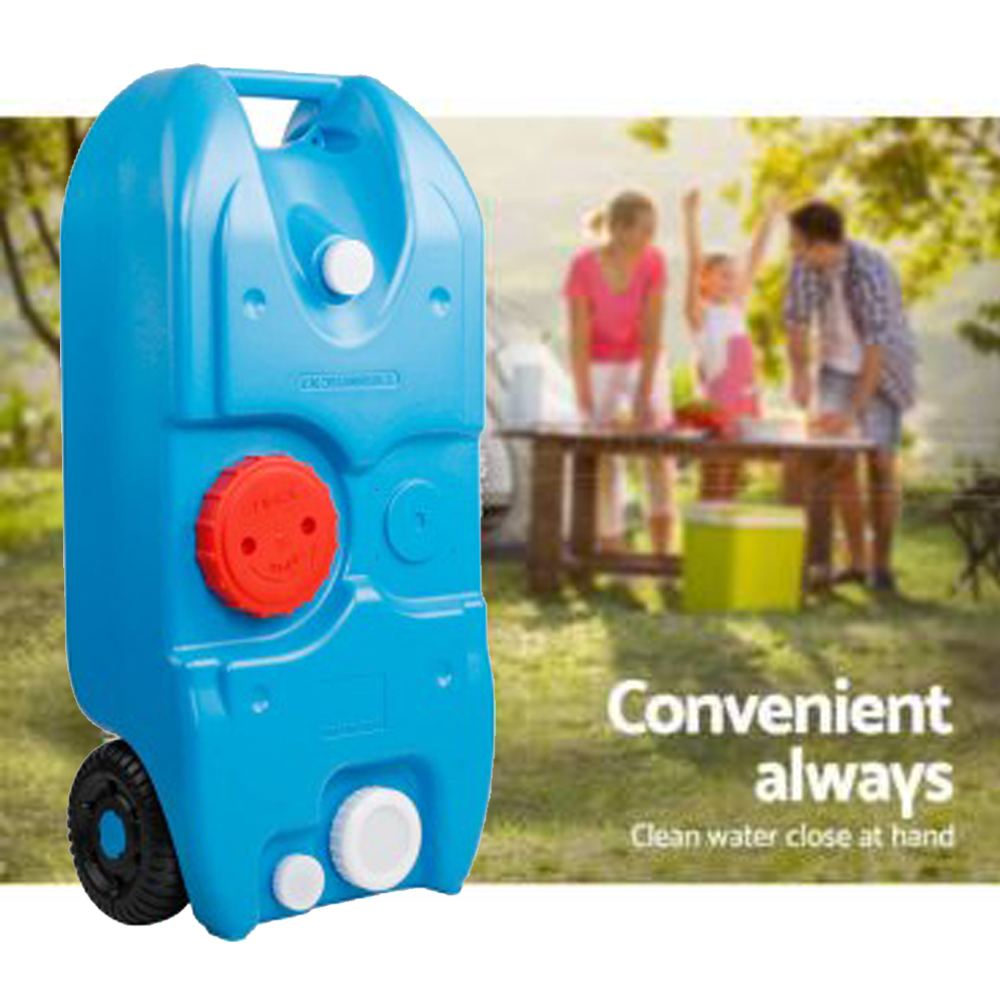 Download Portable 40L Wheel Water Tank Camping Storage Caravan Motorhome Waste Transport | eBay