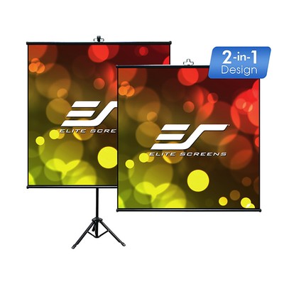 Elite Screens Tripod Lite Wall 50'' Diag. 1:1 Portable Indoor Projector Screen