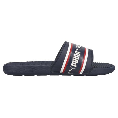 

Мужские синие повседневные сандалии Puma Cool Cat Stripe Repeat Bx Slide 38684404, Синий, Puma Cool Cat Stripe Repeat Bx Slide