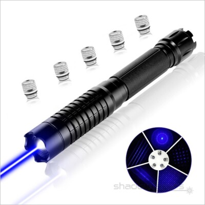 THOR M II 450nm Adjustable Focus Blue Laser Pointer Visible Laser Torch Beam USA