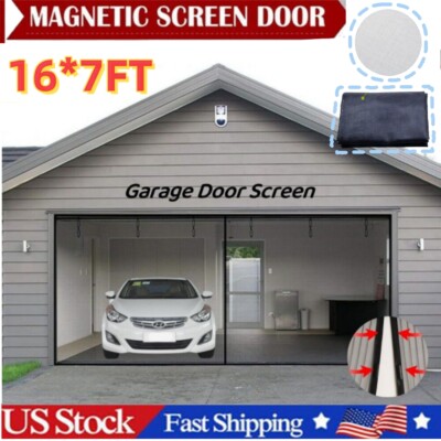 16x7FT Magnetic Magic Screen Door Mesh Hand-Free Net Mosquito Fly Insect Curtain