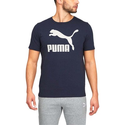 

Puma Classics Logo Футболка с круглым вырезом и короткими рукавами Мужские синие повседневные топы 67043543, Синий, Puma Classics Logo Crew Neck Short Sleeve T-Shirt