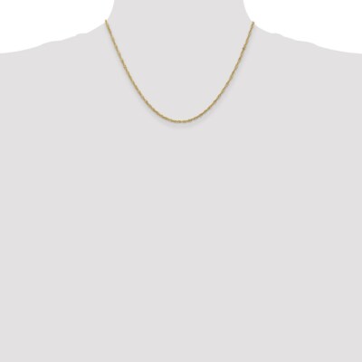 Pre-owned Superdealsforeverything Real 14kt Yellow Gold 18 Inch 1.70mm Singapore With Lobster Clasp Chain; 18 Inch