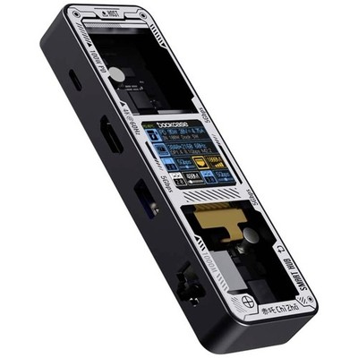 Dockcase USB-C® Dockingstation  DPB61L-EB Universal  integriertes Display, in...