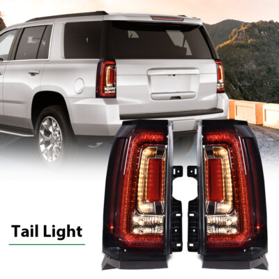Fit For 15-20 GMC Yukon/Yukon XL Left & Right Side LED Tail Lights Brake Lamps