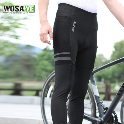 WOSAWE Men's Cycling Long Pants Road MTB Bike Padded Tights