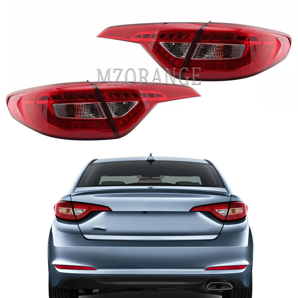 Left&Right Outer Inner LED Tail Light Lamp Brake For Hyundai Sonata 2015 16 2017