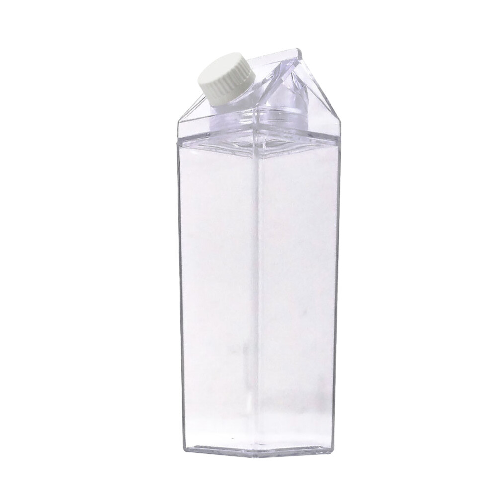 500ml Dairy Milk Carton Box Clear Plastic Water Bottle Transparent