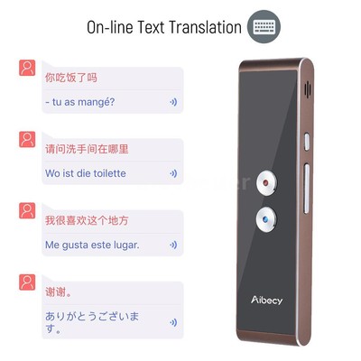 Portable Instant Voice 2-Way Translator BT 33 Languages Translation Travel O5Z9