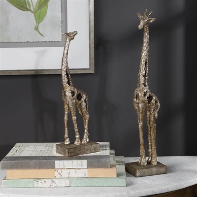 2-Pc Masai Giraffe Figurine Set [ID 3797489]