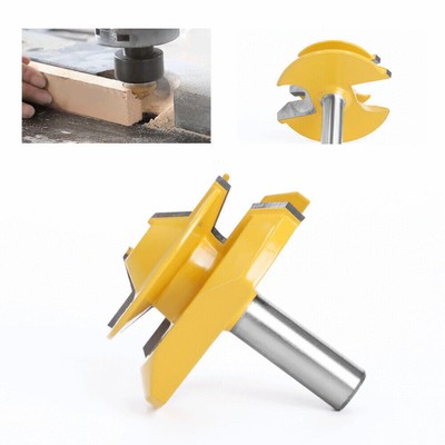 1/4 Shank Lock Miter Router Bit 45 Degree Woodworking Joint Glue 1-3/8''