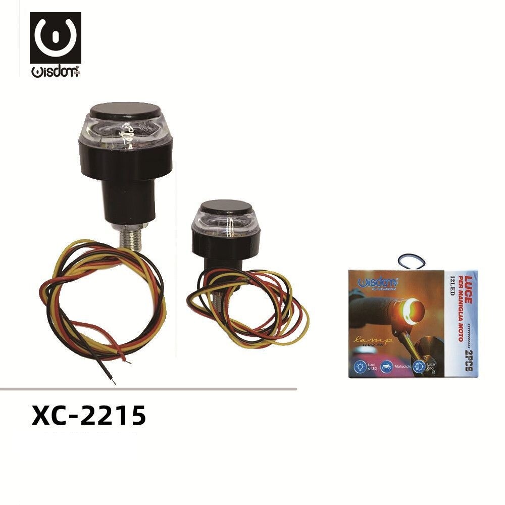 Luci Posizione LED Frecce Universali Manubrio Moto Doppia Luce Xc-2215 wis