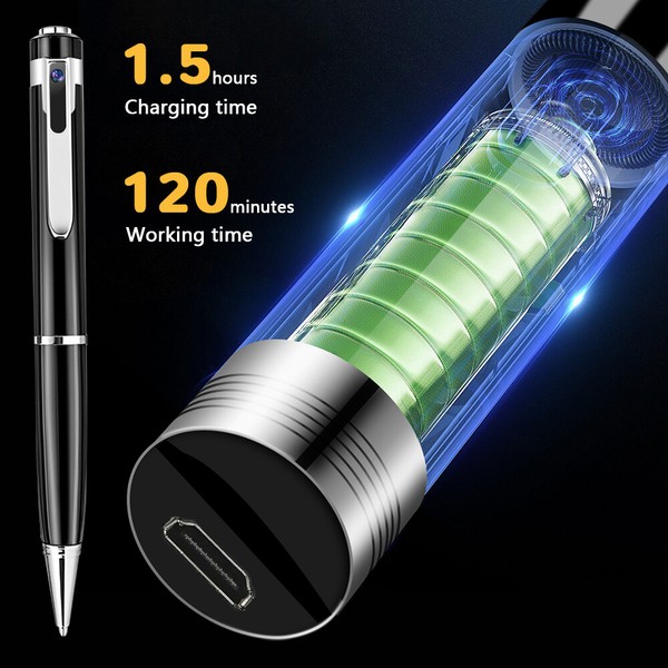 Hidden Cam Pocket Pen Camera 1080P HD Mini Body Video Recorder DVR Security USB - Image 107