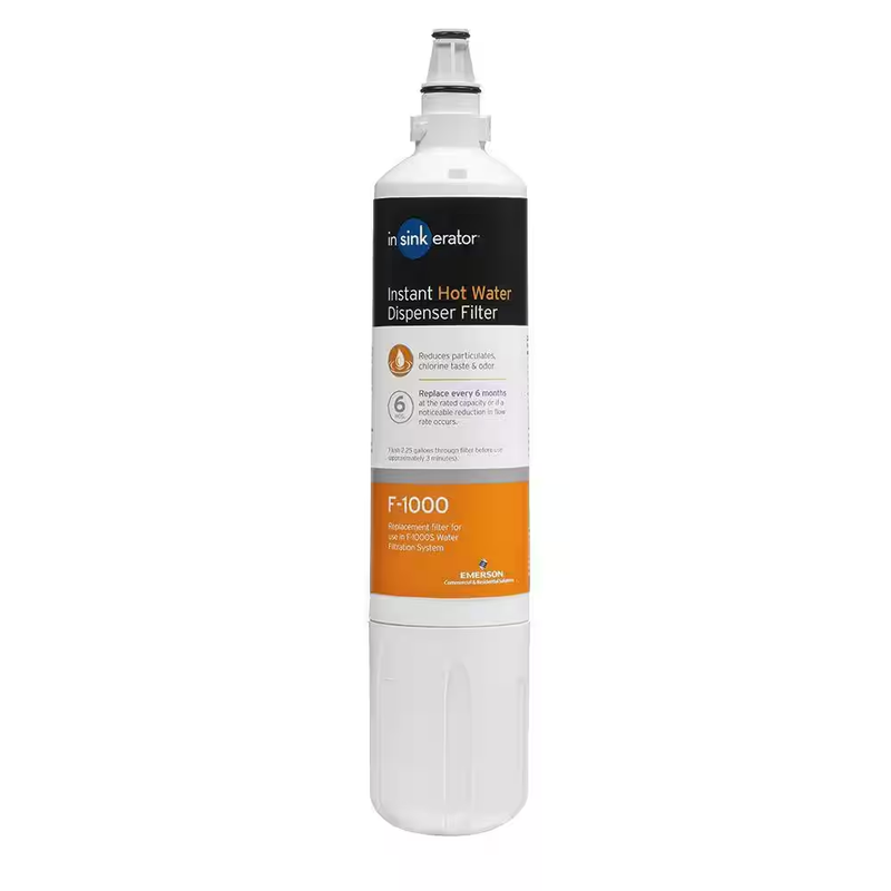 Insinkerator Water Filter Replacement Cartridge F1000 Under Sink Chlorine Filter