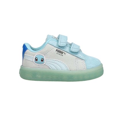

Puma Pok Suede Squirtle Slip On Infant Boys Размер 10 M Кроссовки Повседневная обувь 387, Синий, Puma Pok Suede Squirtle Slip On Infant