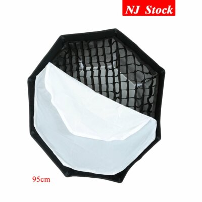 Godox 95cm Octagon Honeycomb Grid Bowens Mount Studio Strobe Monolight Softbox