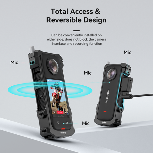 SmallRig Portable Dual Suction Cup Camera Mount SC-2K+Frame for Insta360 X3