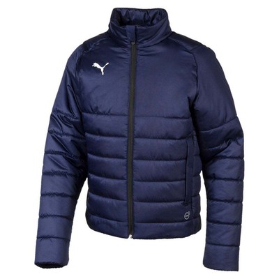 

Puma Liga Padded Jacket Winter Full Zip Jacket Youth Boys Blue Coats Jackets Ou, Синий, Puma Liga Padded Jacket Winter Full Zip Jacket Youth