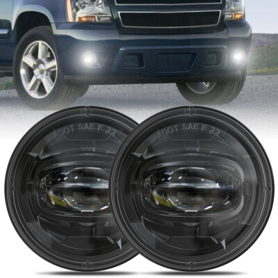 LED Fog Lights for 2004-2006 Chevy Suburban Tahoe Z71 Driving Front Bumper Lamps