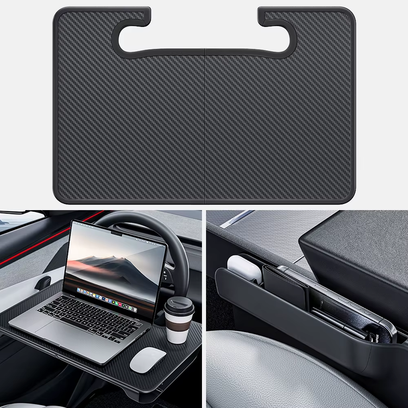 Tesla Model 3/Y KIA Golf BMW Car Portable Steering Wheel Table Eating Food Coffe