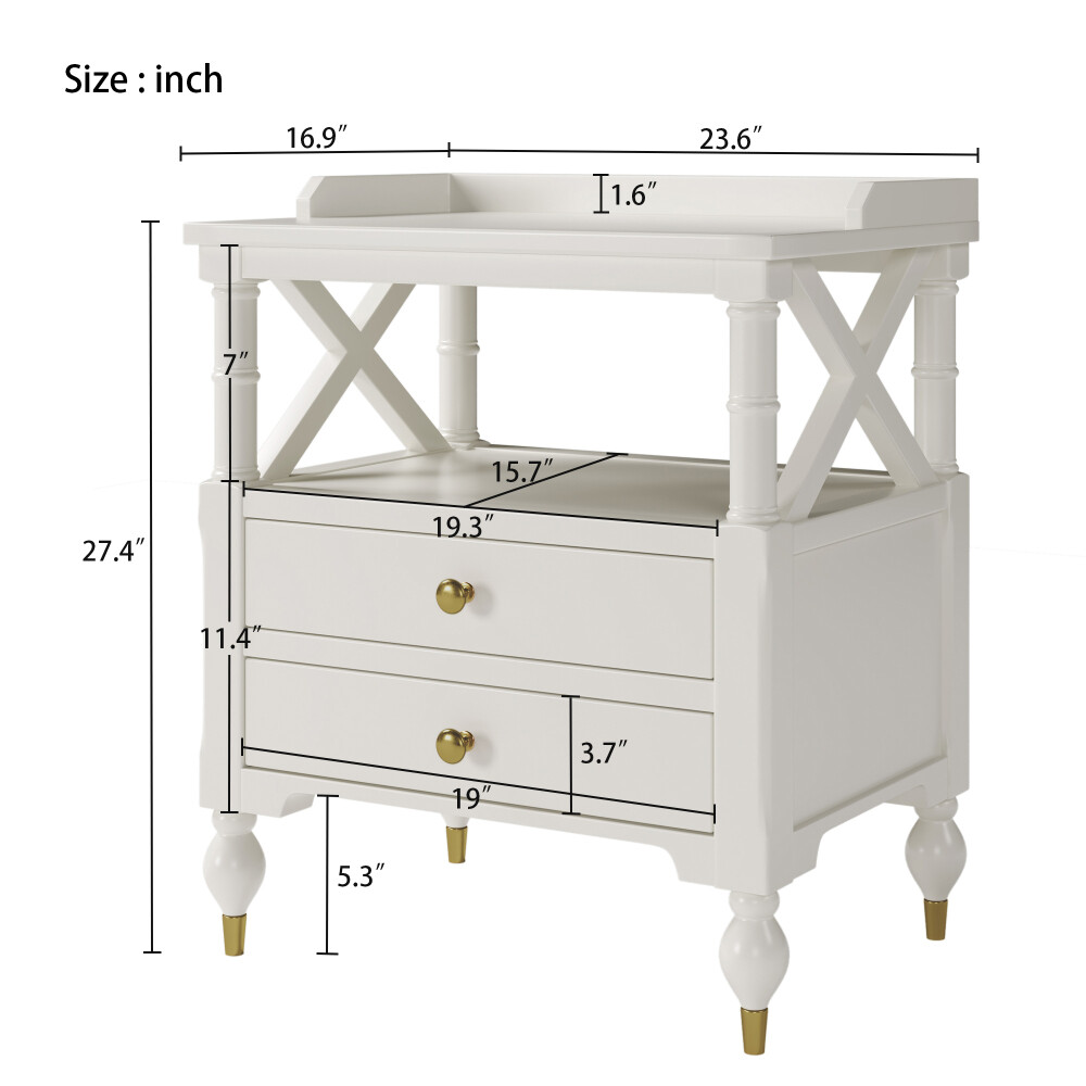 3 Pieces Queen Upholstered Storage Bed Frame with Ottoman Bench & 2 Nightstands